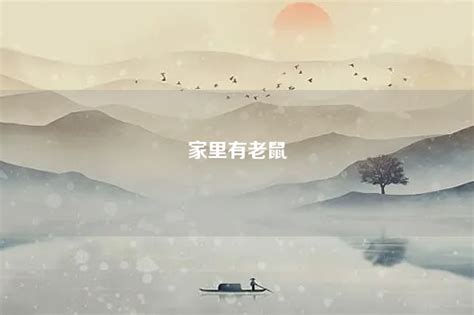 夢見家中有老鼠|梦见家里有老鼠是什么意思预兆